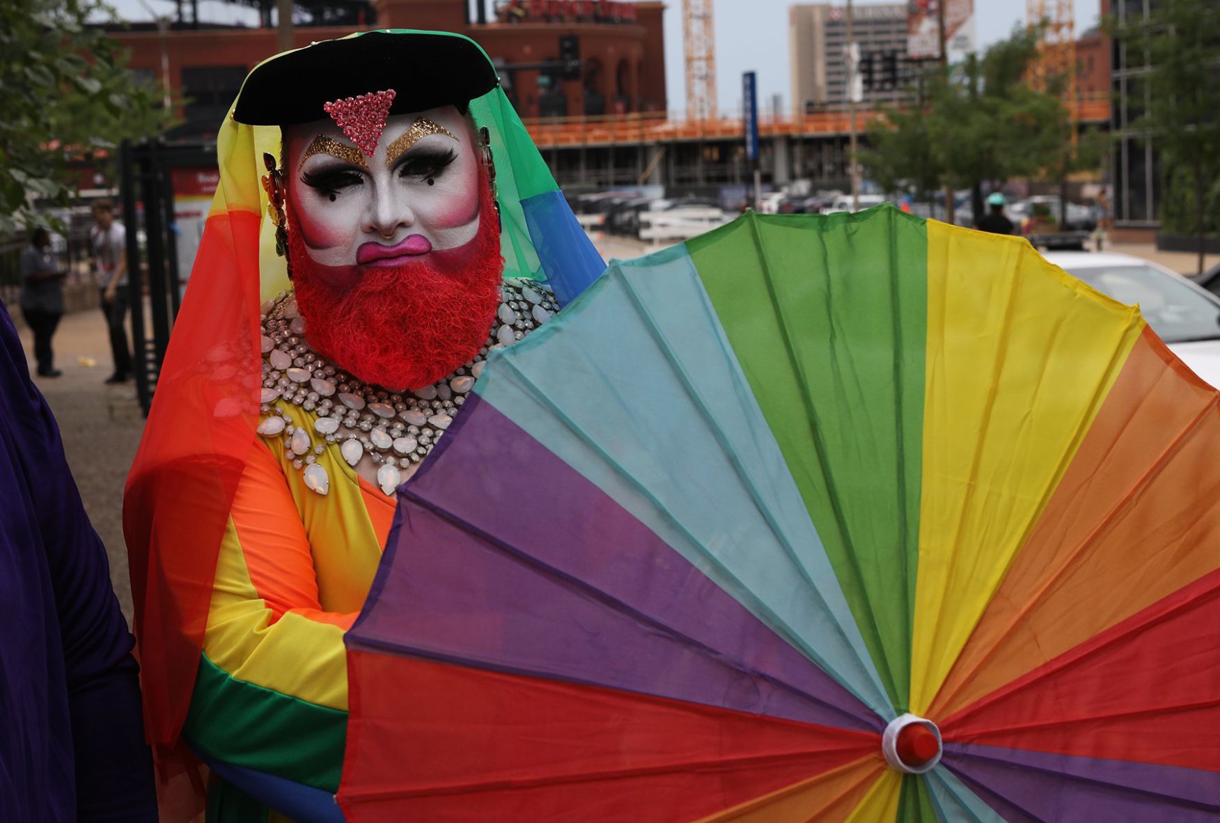 Thousands Watch the Pride Parade downtown